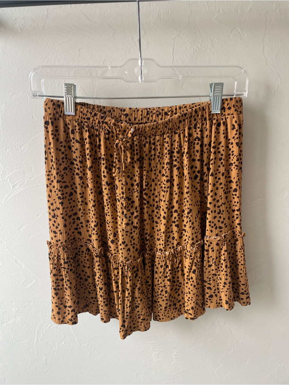Cotton On Speckled Tie Waist Mini Skirt